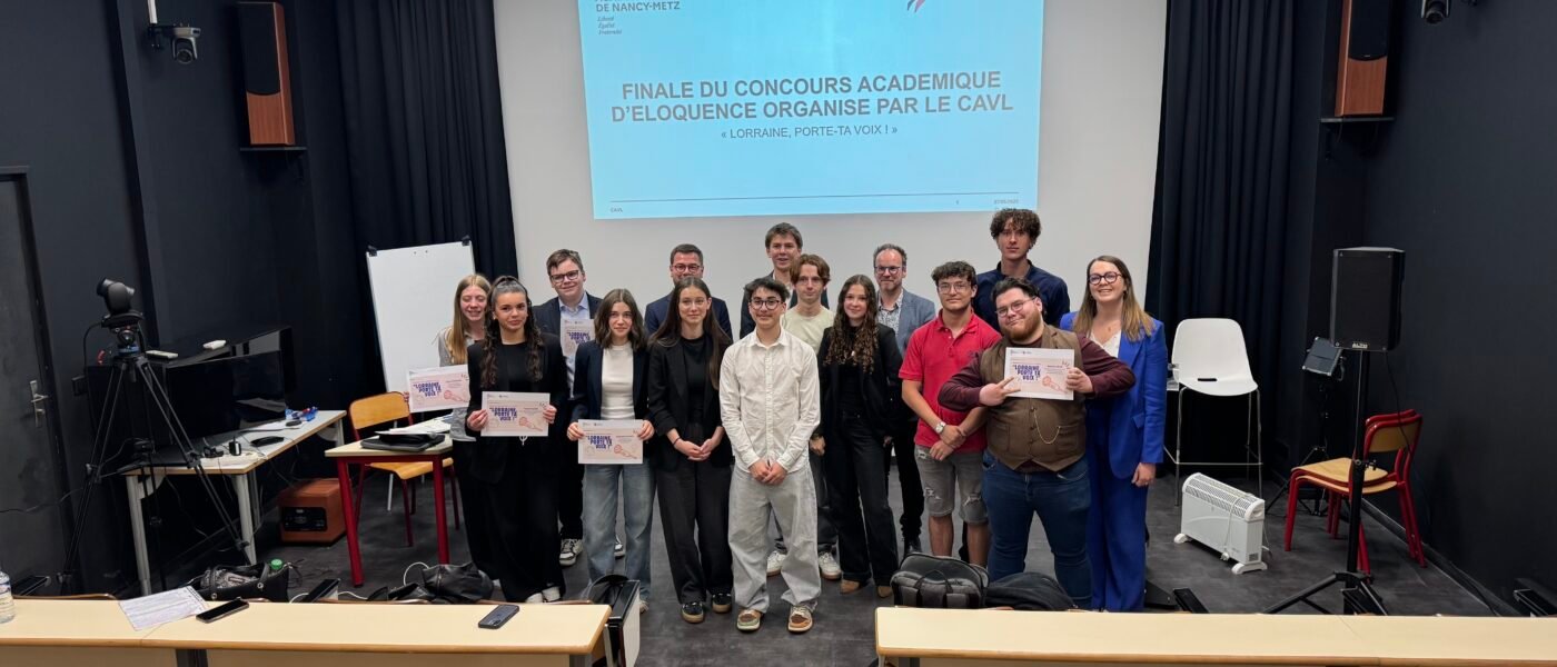 Un élève du lycée participe à la finale du concours d’éloquence “Lorraine Porte ta voix”